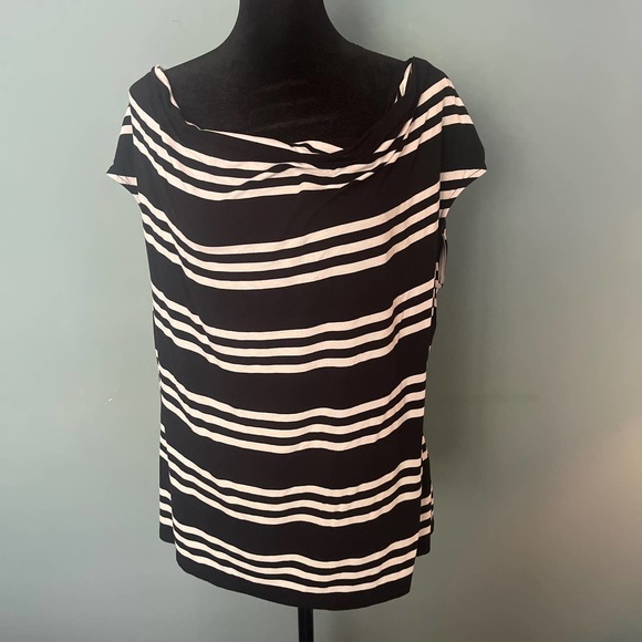 Liz Claiborne Striped Shirt- Petite - Picture 2 of 5